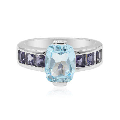 Sky Blue Topaz Silver Ring