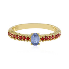 Zilveren ring met een Blauwe Ceylon saffier (Adela Silber)