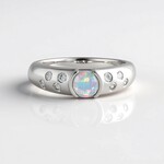Anello in argento con Opale di Welo