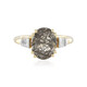 Bague en argent et Quartz rutile noir