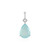 Zilveren hanger met een Aqua Chalcedoon