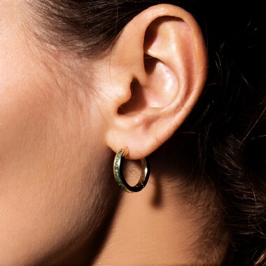 Pendientes en plata con Alejandrita