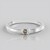Anello in argento con Diamante Champagne I3