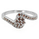 Zilveren ring met Fancy diamanten
