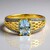 Anello in oro con Acquamarina Medina