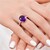 Bague en argent et Améthyste de Zambie