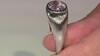 Zilveren ring met een kunziet