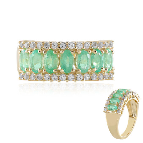 Bague en or et Emeraude de Colombie