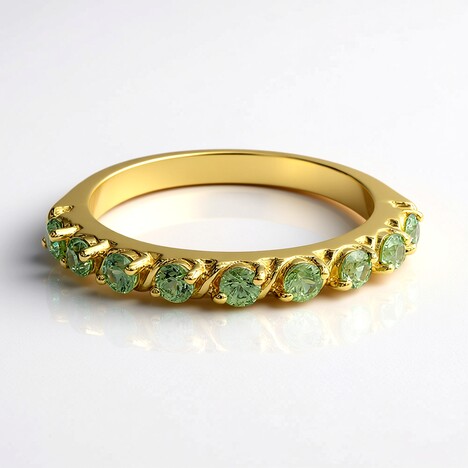 Bague en or et Grenat Démantoïde de Madagascar (Adela Gold)