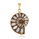 Ciondolo in argento con Ammonite (Bali Barong)