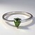 Anello placcato in platino con Zaffiro del Mozambico