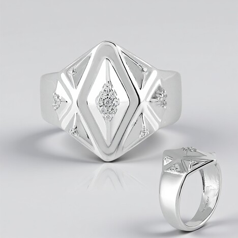Anello in argento con Zircone (de Melo)