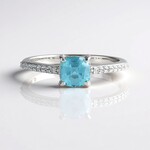 Anello in argento con Zircone Ratanakiri (Adela Silber)