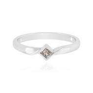 I2 Schokoladen-Diamant-Silberring