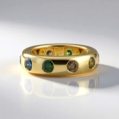 Anello in oro con Diamante Verde I2 (de Melo)