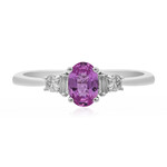 Anello in oro con Zaffiro Rosa (CIRARI)