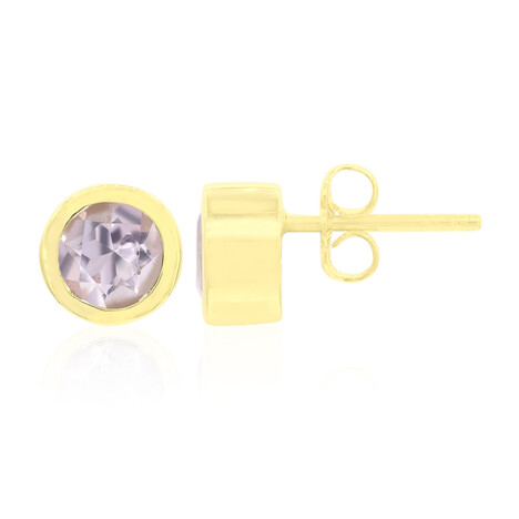 Lavendel-Amethyst-Silberohrringe (MONOSONO COLLECTION)