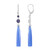 Blue Chalcedony Silver Earrings (KM by Juwelo)