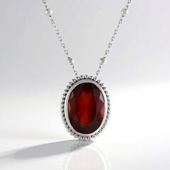 Collana in argento con Granato Essonite (de Melo Essence)