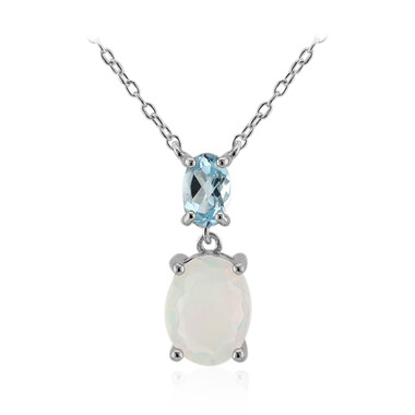 Welo-Opal-Silbercollier