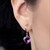 Boucles d'oreilles en argent et Améthyste