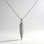 Collana in argento con Topazio Bianco