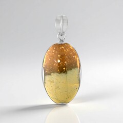 Ciondolo in argento con Legno Fossile (Bali Barong)