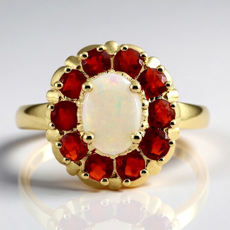 Anello in oro con Opale Australiano (CIRARI)
