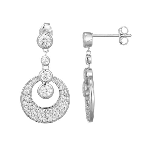 Zirkon-Silberohrringe (Adela Silber)