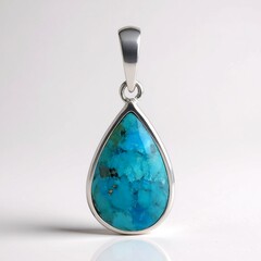 Ciondolo in argento con Turchese Kingman Mohave Blu (Jones Lee)