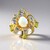 Anello in argento con Opale di Welo (Gems en Vogue)