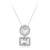 Collana in argento con Topazio Bianco