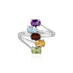 Bague en argent et Améthyste de Zambie