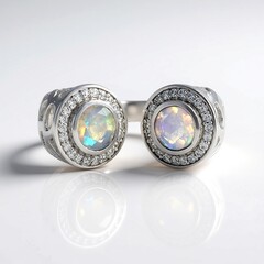 Anello in argento con Opale di Welo