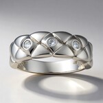 Anello in argento con Topazio Bianco