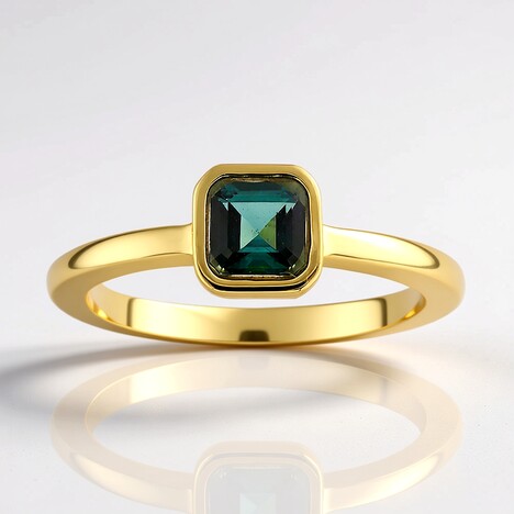 Anello in argento con Indicolite (Adela Silber)
