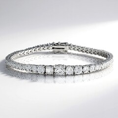 Bracciale in argento con Topazio Bianco