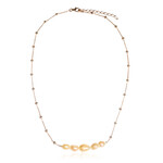 Collar en plata con Perla naranja Freshwater (TPC)