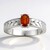 Anello in argento con Cianite Arancione