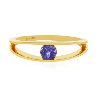 Zilveren ring met een tanzaniet