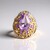 Anello in argento con Ametista Rose de France (Gems en Vogue)