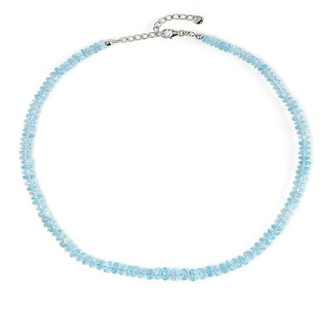 Collar en plata con Topacio azul cielo