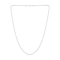 Silber-Criss-Cross-Kette - 3,92 g - 45,5 cm - rhodiniert