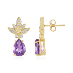 Marokkanischer Amethyst-Silberohrringe