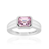 Bague en argent et Kunzite du Brésil