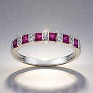 14K AAA Mozambique Ruby Gold Ring (CIRARI)