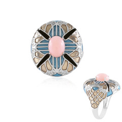 Anello in argento con Opale Rosa (Adela Silber)