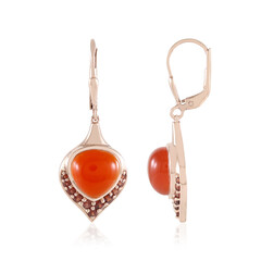 Karneol-Silberohrringe