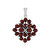 Mozambique Garnet Silver Pendant