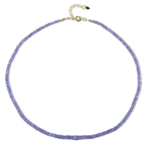 Tansanit-Silberhalskette